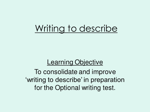 writing-to-describe-teaching-resources