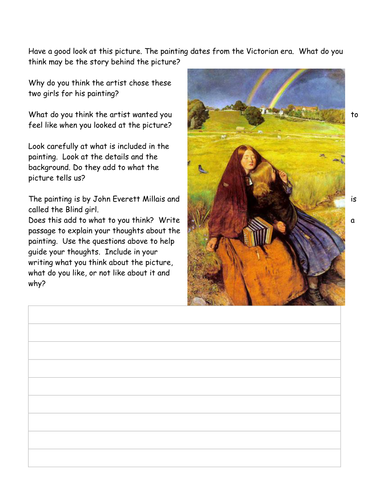Millais - The blind girl questions