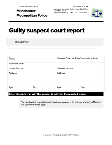 CSI Mr Peters Template for court report (McMuscle)