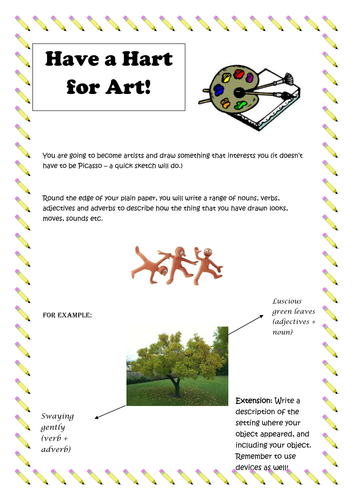 Descriptive Writing; Paper 1