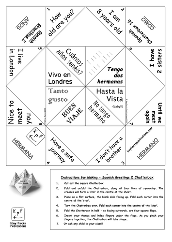 Spanish Greetings - Chatterbox 2