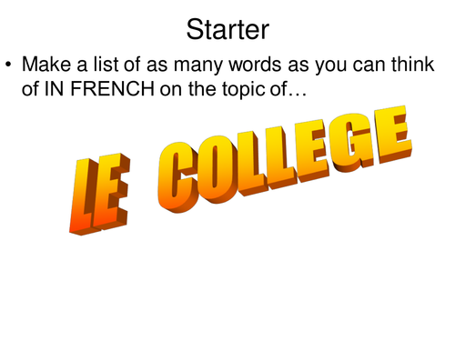 First lesson on les Choristes