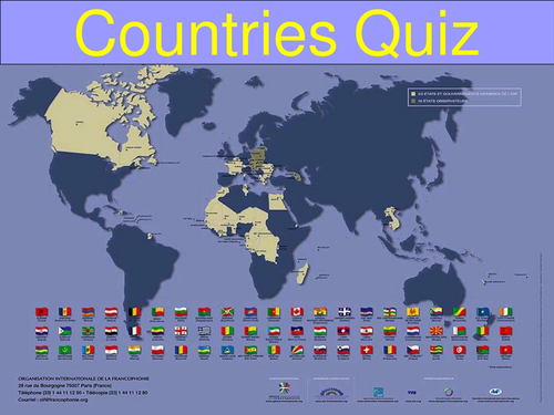 Quiz on Francophone countries