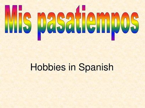 Vocab sheet on hobbies students fill in themselves