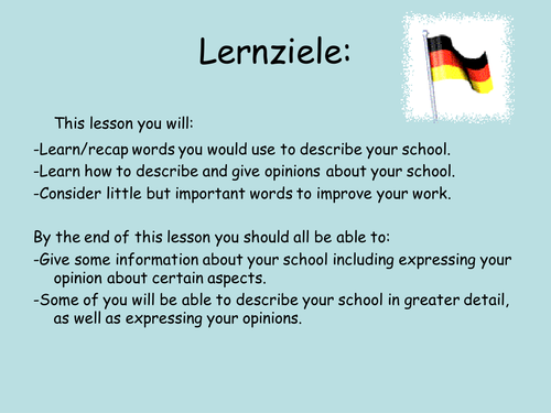 Describing your school day | Teaching Resources