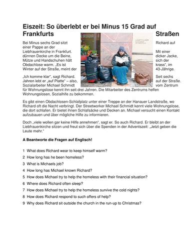 Obdachlosigkeit in Frankfurt