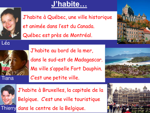 Quick reading starter - home & local area