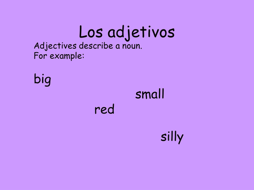 Adjectives