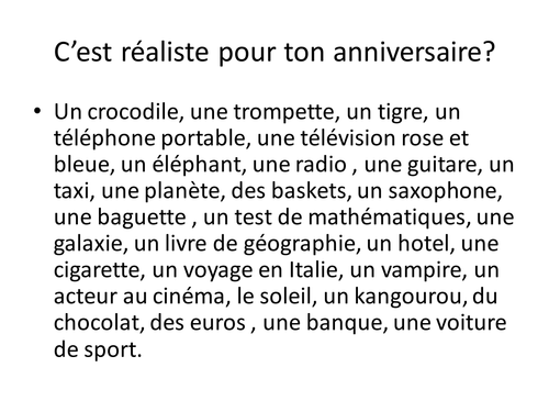 A sequence for teaching listening