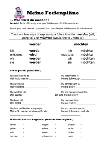 Coursework preparation holiday plans