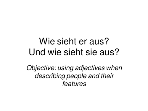 What does he look like.