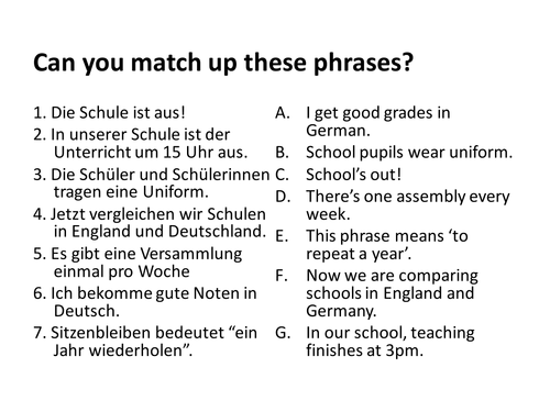 Das deutsche Schulsystem