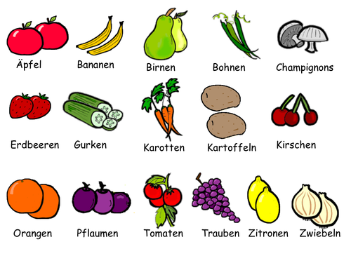 Obst und Gemüse Teaching Resources