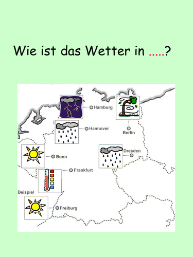 Das Wetter - additional extension tasks