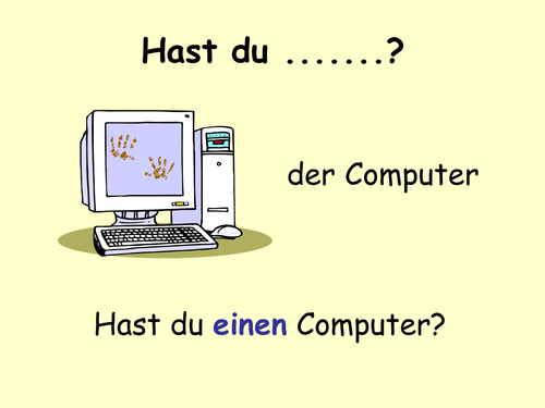 Mein Zimmer - Hast du ..? speaking task