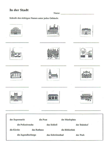 Meine Stadt - additional resources