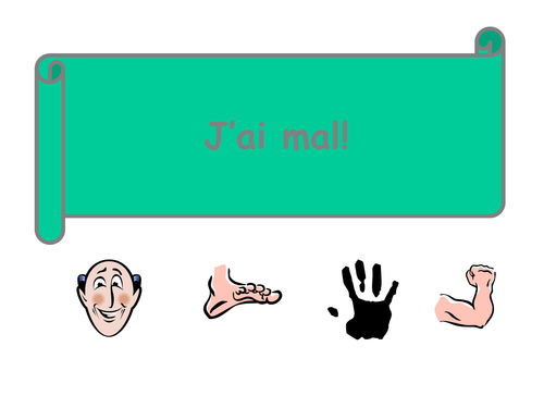 Mini whiteboard game on illnesses & depuis