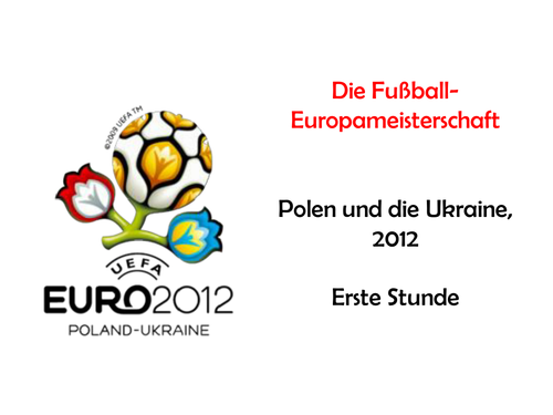 EURO 2012 Euro Championships L'EURO Poland Ukraine