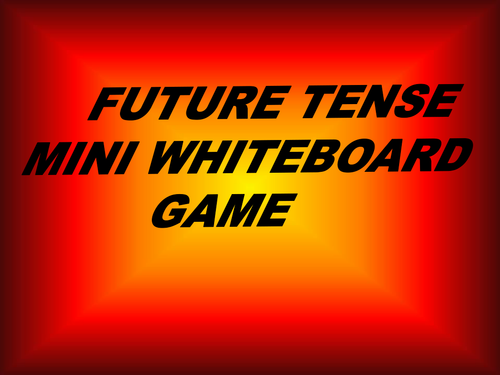 Mini whiteboard game - ir a + infinitive future