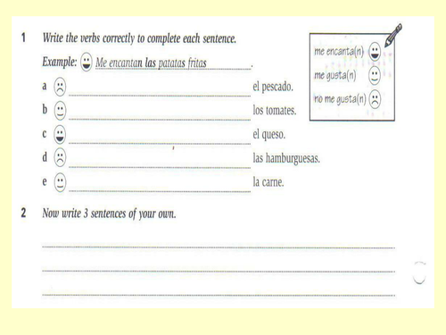 ¿Qué te gusta comer y beber?