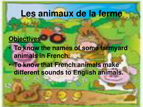 Les animaux de la ferme