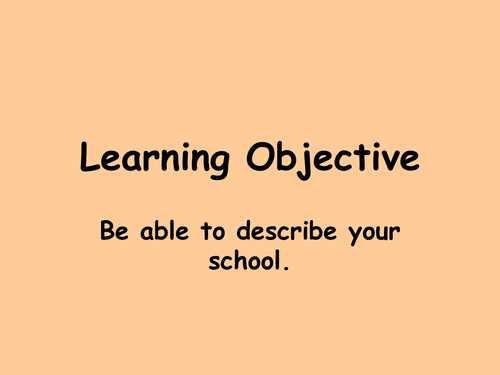 ¿Cómo es tu colegio / instituto?