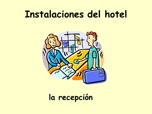 Las instalaciones en un hotel