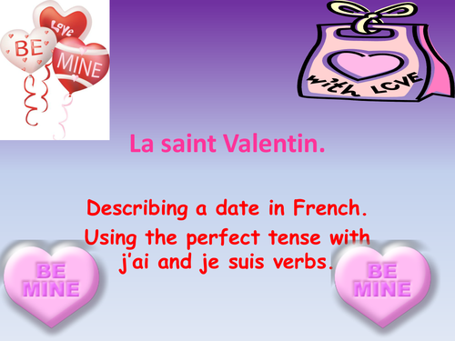 Valentines day - a date in the perfect tense