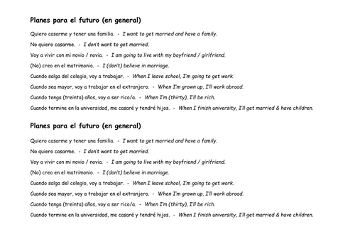 Planes para el Futuro