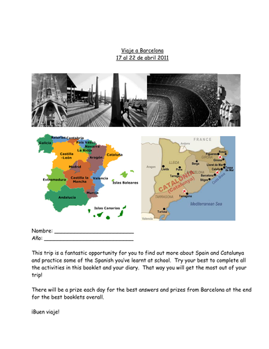 Barcelona Activity booklet