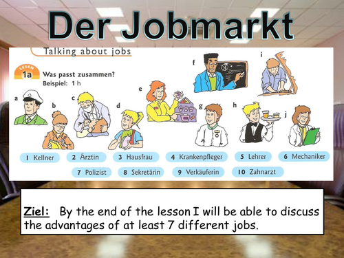Der Jobmarkt. Die Arbeitswelt.