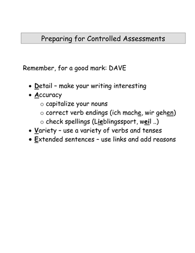 Improving writing