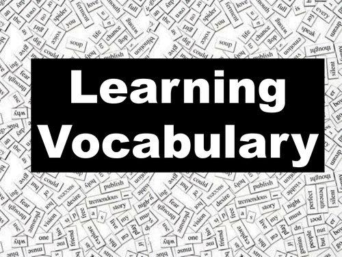 Ideas for vocabulary learning Teaching Resources Ideas for vocabulary learning Teaching Resources