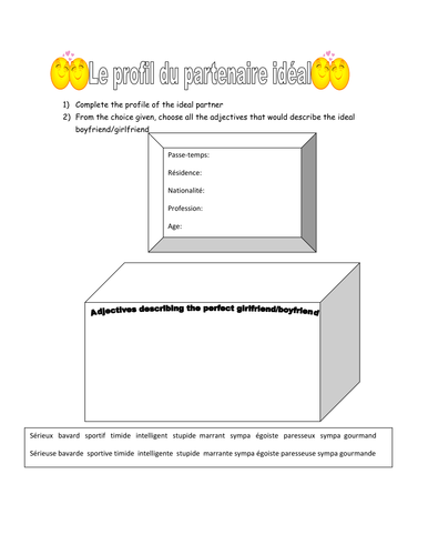 Profile of the ideal partner!