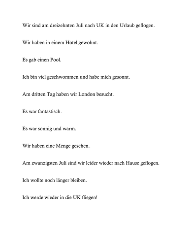 Meine letzten Ferien