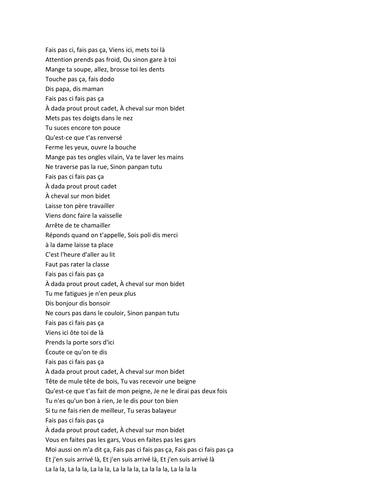 Fais pas ci; fais pas ça