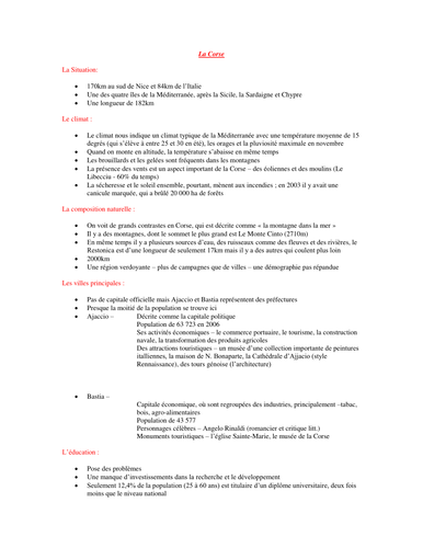 Cultural Topic - French Regions