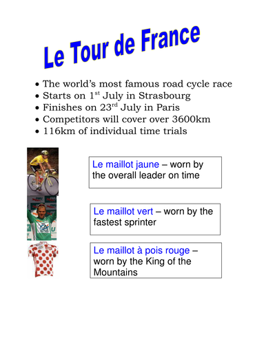 texte tour de france