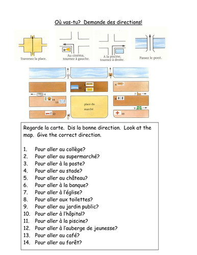 Directions Worksheet