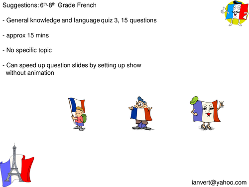 General French Quiz 3
