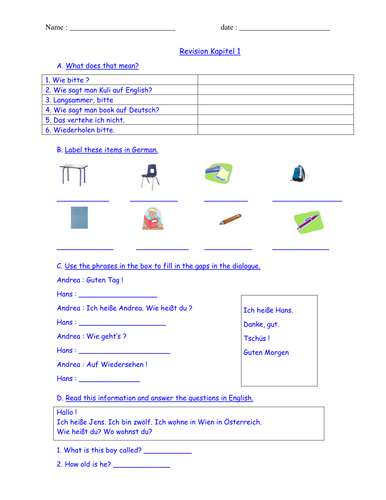 review - Kapitel 1 - Na Klar
