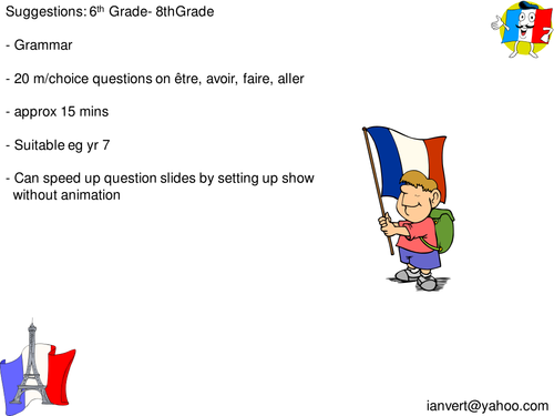French verbs quiz 1