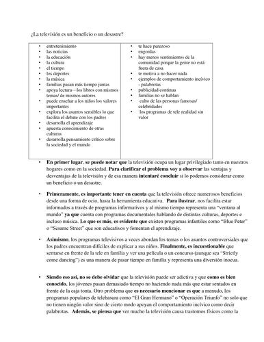La television es un beneficio o un desastre