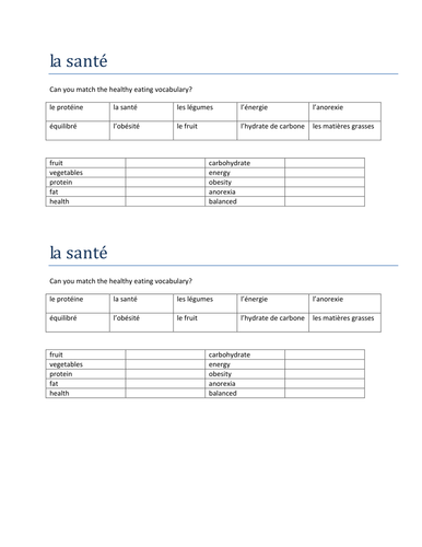 la sante match up