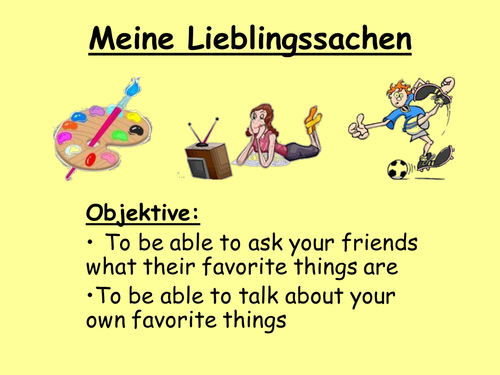 Meine Lieblingssachen