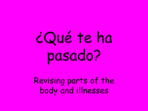 Illnesses and parts of body