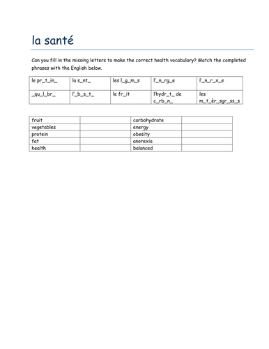 la sante missing letters