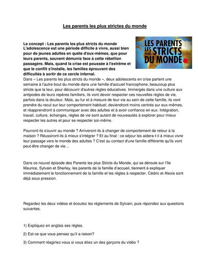 Les parents les plus strictes du monde