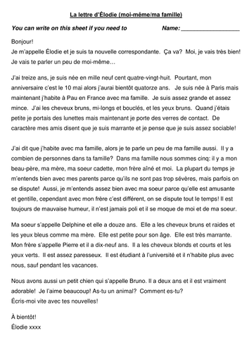 Reading & vocab building on friends & family