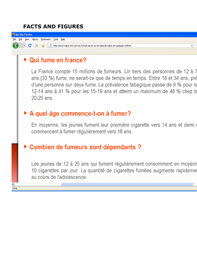Facts & figures on smoking in France